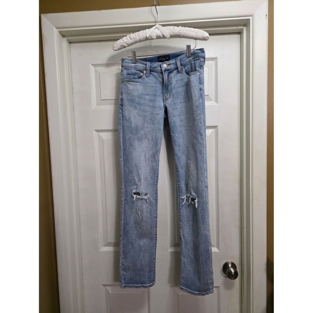 Lucky Brand Mid-Rise Sweet Straight Distressed (4/27)